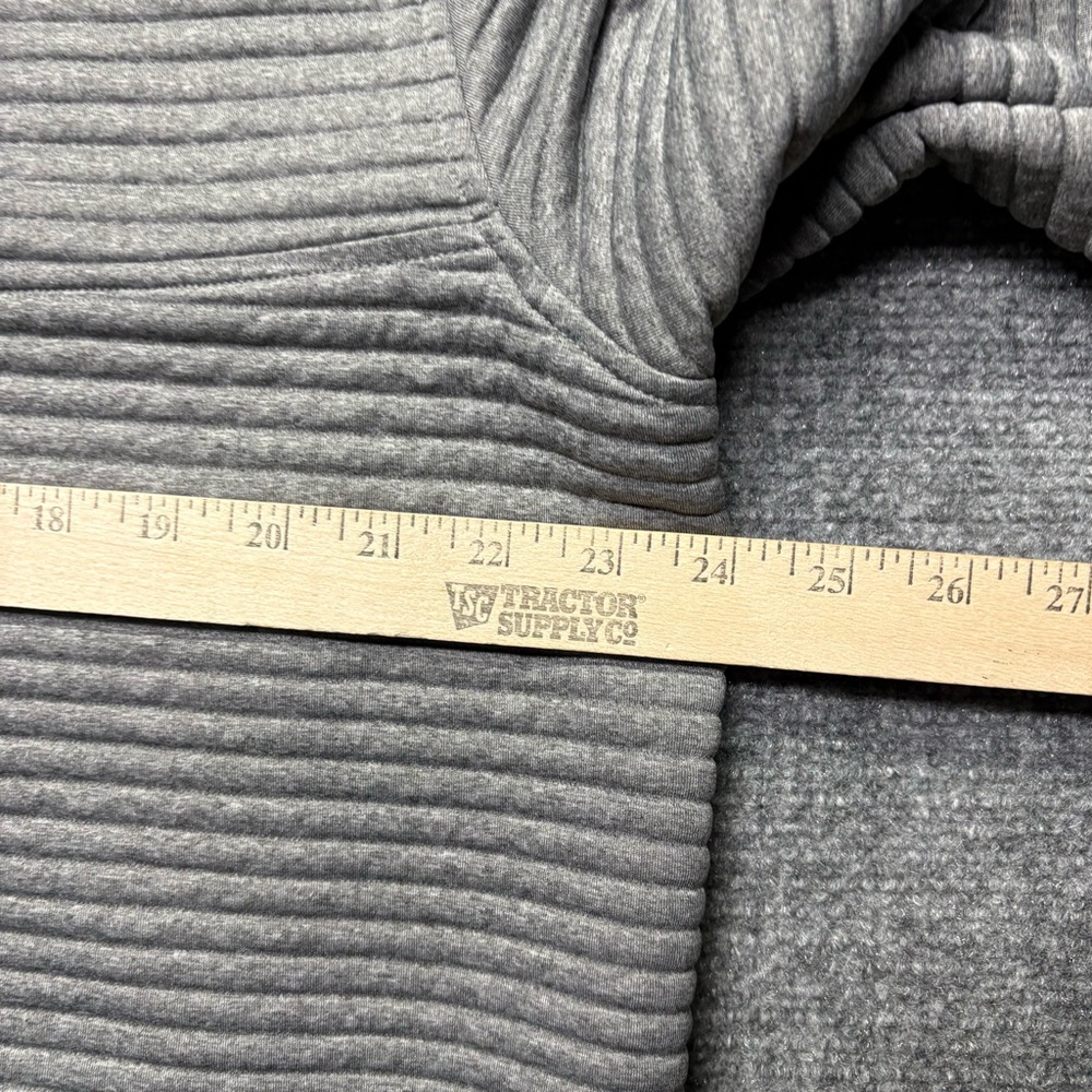 LL Bean Airlight Knit Pullover Mens XL Gray 1/4 Snap Slightly Fitted 506874 - Picture 4 of 6